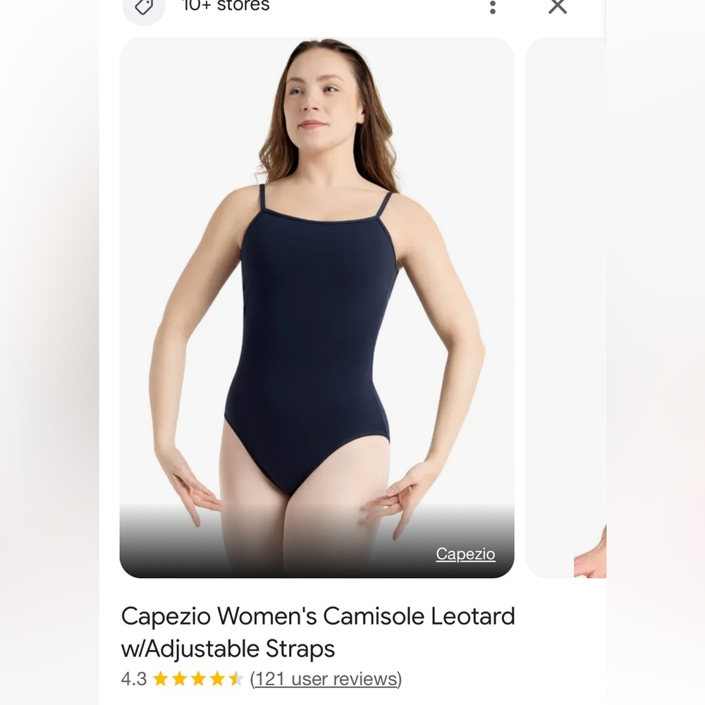 Capezio Bodysuit Size Large NWT